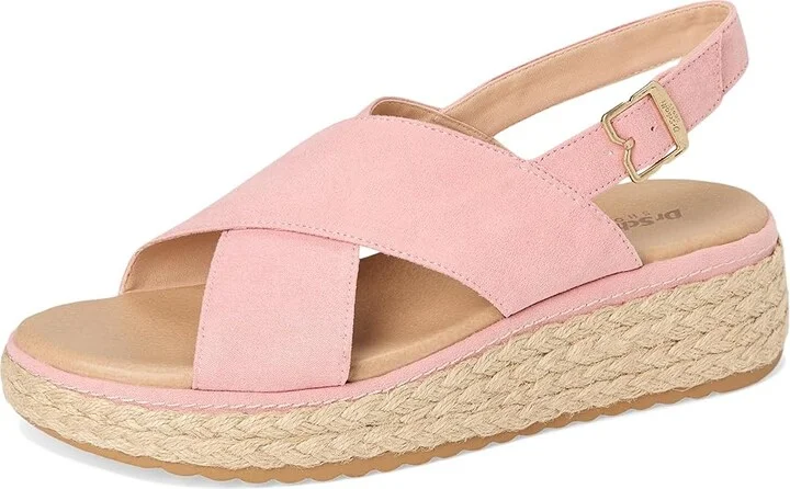 Dr. Scholl's Ember Espadrille Sandal Women's Sandals Rose Pink Microfiber : 8.5 M, Leather/Textile - Image 5