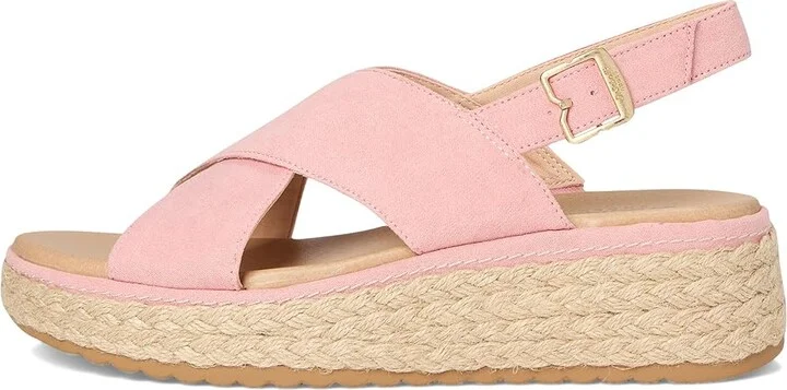 Dr. Scholl's Ember Espadrille Sandal Women's Sandals Rose Pink Microfiber : 8.5 M, Leather/Textile - Image 6