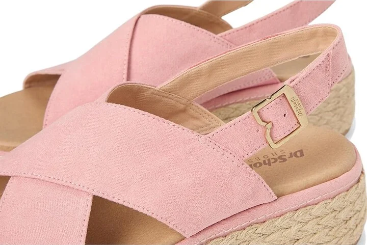 Dr. Scholl's Ember Espadrille Sandal Women's Sandals Rose Pink Microfiber : 8.5 M, Leather/Textile - Image 7