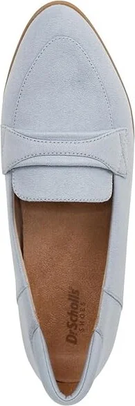 Dr. Scholl's Emilia Slip-On Loafer Women's Flat Shoes Summer Blue Microfiber : 9 M, Leather/Microfiber - Image 2