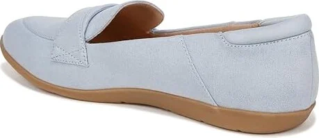 Dr. Scholl's Emilia Slip-On Loafer Women's Flat Shoes Summer Blue Microfiber : 9 M, Leather/Microfiber - Image 4