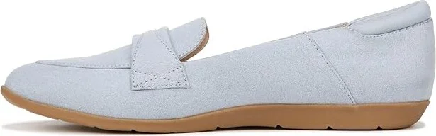 Dr. Scholl's Emilia Slip-On Loafer Women's Flat Shoes Summer Blue Microfiber : 9 M, Leather/Microfiber - Image 5
