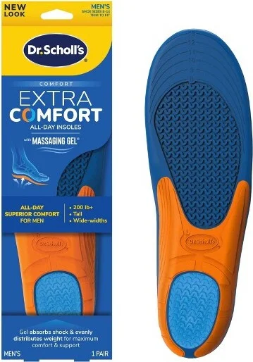 Dr. Scholl's Extra Comfort All-Day Men's Trim To Fit Shoe Insoles - 1 Pair - Size 8-14