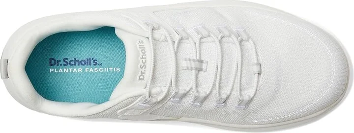 Dr. Scholl's Feel At Ease Women's Shoes White Fabric : 9 W - Image 2