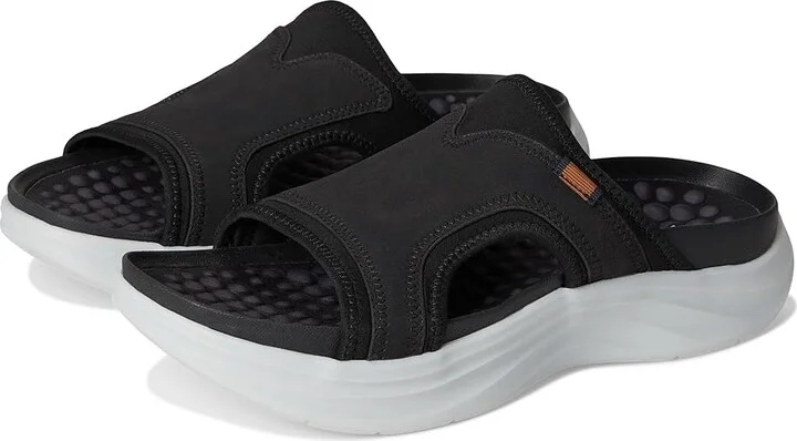 Dr. Scholl's Feel Energy Men's Sandals Black Fabric : 12 M, Suede/Textile