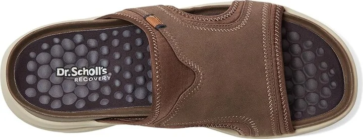 Dr. Scholl's Feel Energy Men's Sandals Dark Brown Foam : 9 M, Suede/Textile - Image 2