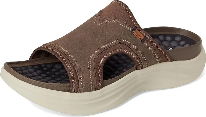 Dr. Scholl's Feel Energy Men's Sandals Dark Brown Foam : 9 M, Suede/Textile - Image 5