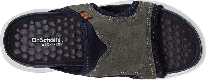 Dr. Scholl's Feel Energy Men's Sandals Dark Navy Fabric : 9 M, Suede/Textile - Image 2
