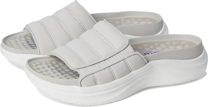 Dr. Scholl's Feel Free Women's Sandals Vapor Grey Fabric : 12 M, Canvas