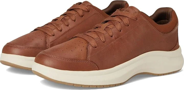 Dr. Scholl's Feel Great Men's Shoes Dark Tan Leather : 8 W