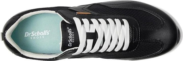 Dr. Scholl's Good Ol Days Lace-Up Women's Flat Shoes Black Fabric : 7 M, Nylon/Textile - Image 2