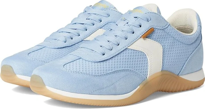 Dr. Scholl's Good Ol Days Lace-Up Women's Flat Shoes Blue Sky Fabric : 6.5 M, Nylon/Textile