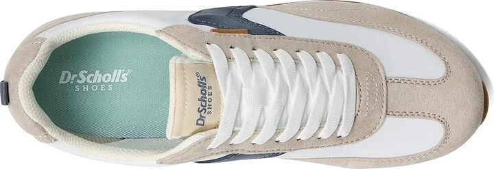 Dr. Scholl's Good Ol Days Lace-Up Women's Flat Shoes Oyster White Fabric : 7 M, Nylon/Textile - Image 2