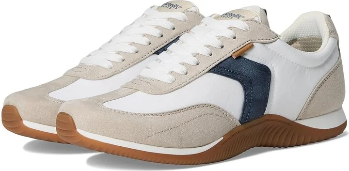 Dr. Scholl's Good Ol Days Lace-Up Women's Flat Shoes Oyster White Fabric : 7 M, Nylon/Textile
