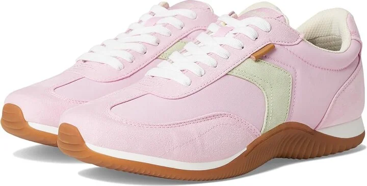Dr. Scholl's Good Ol Days Lace-Up Women's Flat Shoes Pink aloe Fabric : 6.5 M, Nylon/Textile