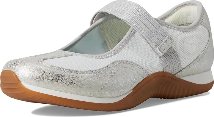 Dr. Scholl's Goodie Women's Shoes Silver White Smooth : 6 M, Textile - Image 5