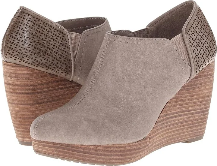 Dr. Scholl's Harlow Women's Wedge Shoes Taupe : 11 W, Synthetic