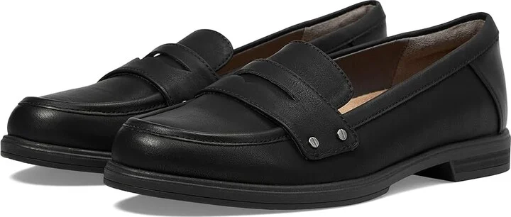 Dr. Scholl's Hello Loafer Women's Flat Shoes Black : 7 M, Faux Leather