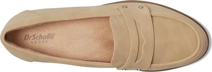 Dr. Scholl's Hello Loafer Women's Flat Shoes Cuban Sand Faux Leather : 8 M - Image 2
