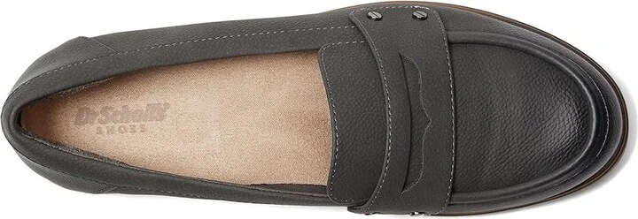 Dr. Scholl's Hello Loafer Women's Flat Shoes Grey : 6 M, Faux Leather - Image 2