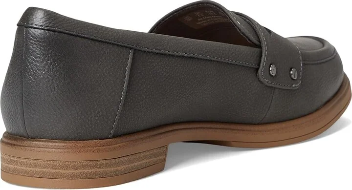 Dr. Scholl's Hello Loafer Women's Flat Shoes Grey : 6 M, Faux Leather - Image 4
