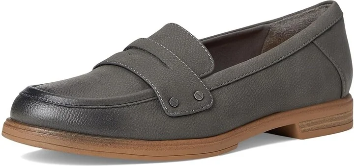 Dr. Scholl's Hello Loafer Women's Flat Shoes Grey : 6 M, Faux Leather - Image 5