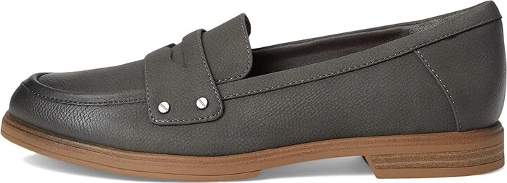 Dr. Scholl's Hello Loafer Women's Flat Shoes Grey : 6 M, Faux Leather - Image 6