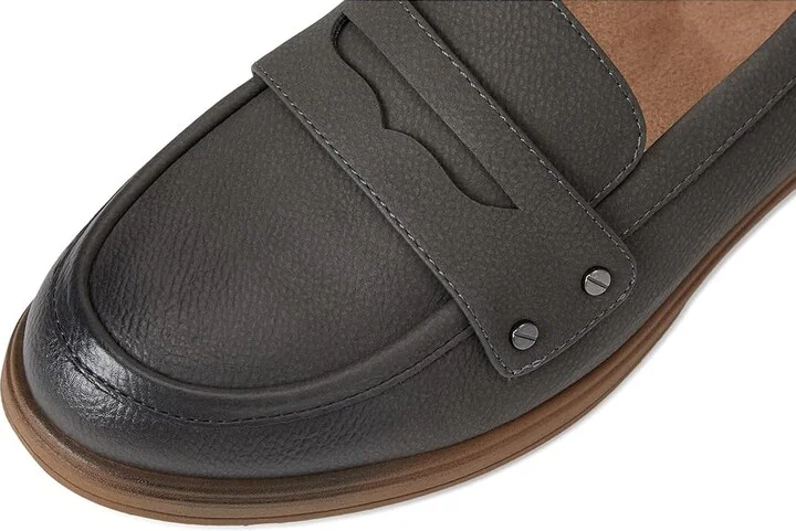 Dr. Scholl's Hello Loafer Women's Flat Shoes Grey : 6 M, Faux Leather - Image 7