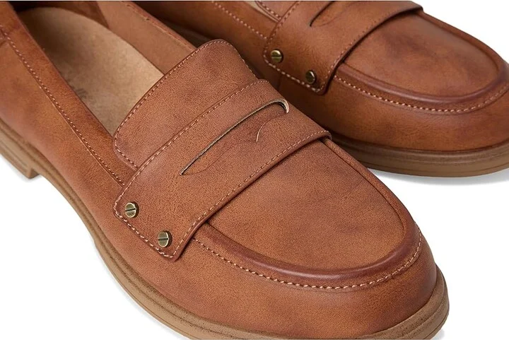Dr. Scholl's Hello Loafer Women's Flat Shoes Honey : 6 M, Faux Leather - Image 7
