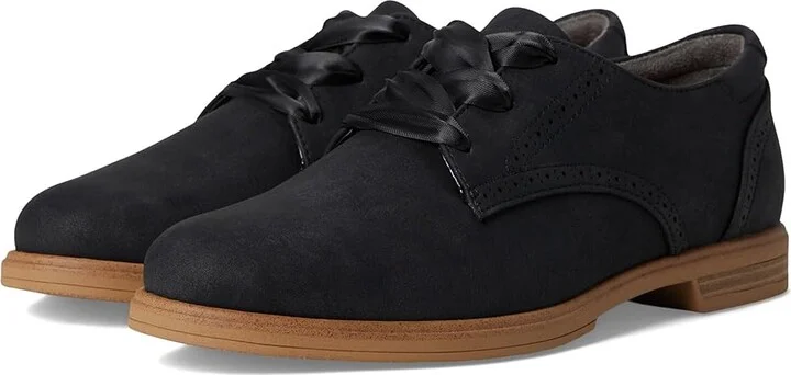 Dr. Scholl's Hello Oxford Women's Slide Shoes Black : 8.5 M, Leather