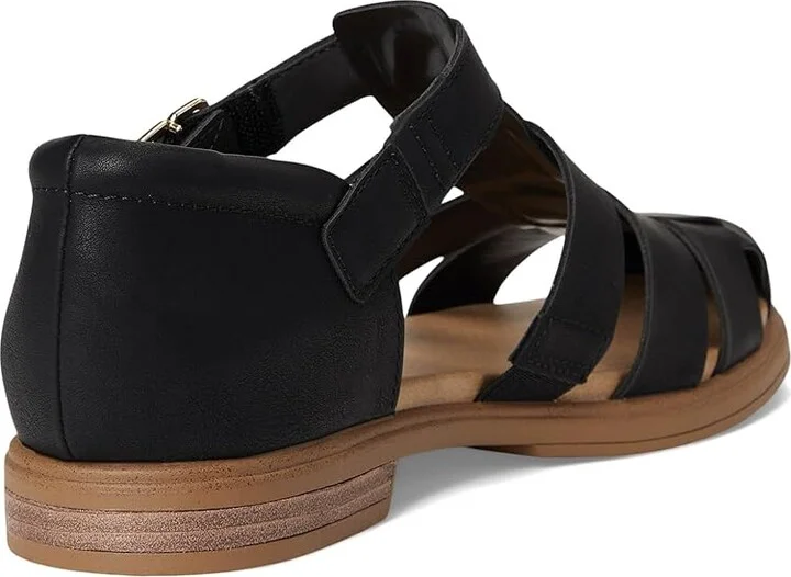 Dr. Scholl's Hello Seaside Women's Wedge Shoes Black Smooth : 7 M, Synthetic - Image 4