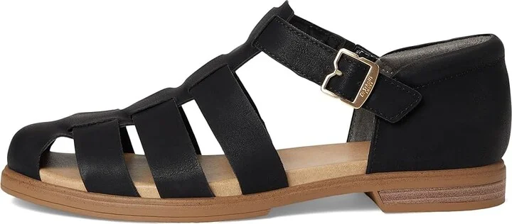 Dr. Scholl's Hello Seaside Women's Wedge Shoes Black Smooth : 7 M, Synthetic - Image 6
