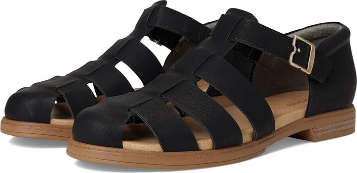 Dr. Scholl's Hello Seaside Women's Wedge Shoes Black Smooth : 7 M, Synthetic