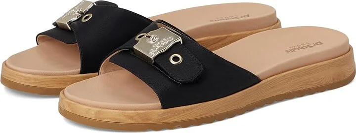 Dr. Scholl's Icon Now Women's Sandals Black Faux Leather : 9 M