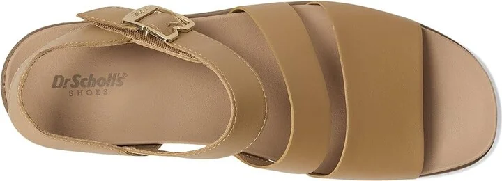 Dr. Scholl's Island Glow Strappy Flat Sandal Women's Sandals Warm Tan : 7 M, Leather - Image 2