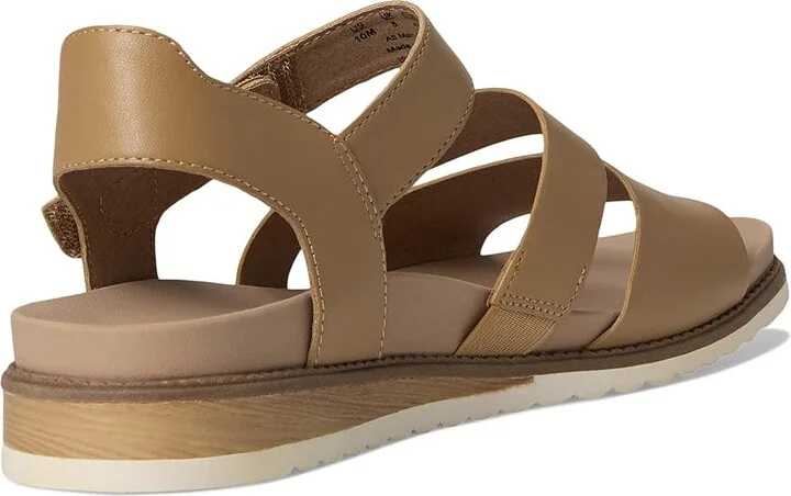 Dr. Scholl's Island Glow Strappy Flat Sandal Women's Sandals Warm Tan : 7 M, Leather - Image 4