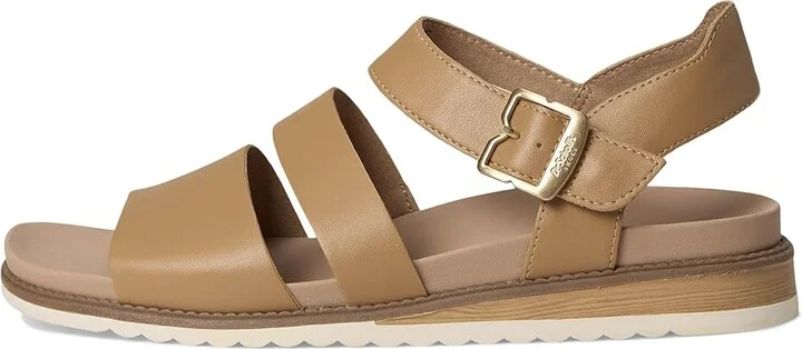 Dr. Scholl's Island Glow Strappy Flat Sandal Women's Sandals Warm Tan : 7 M, Leather - Image 6