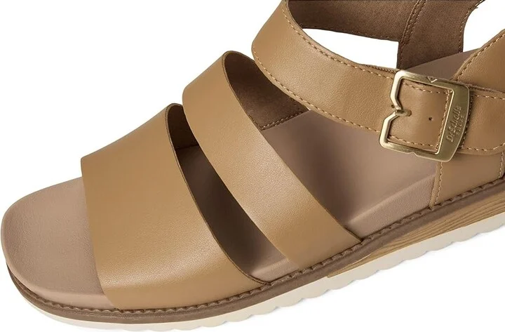 Dr. Scholl's Island Glow Strappy Flat Sandal Women's Sandals Warm Tan : 7 M, Leather - Image 7