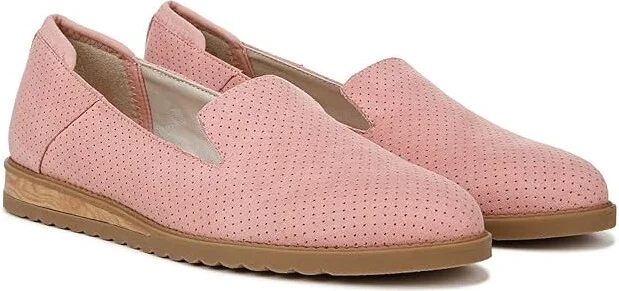 Dr. Scholl's Jetset Loafer Women's Flat Shoes Rose Pink Smooth Leather : 9 M