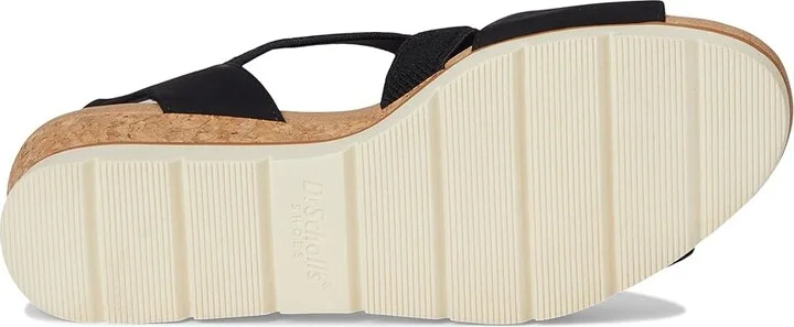 Dr. Scholl's Just Cute Women's Wedge Shoes Black Fabric : 9.5 M, Canvas - Image 3
