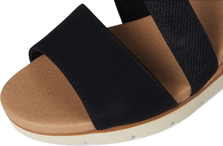 Dr. Scholl's Just Cute Women's Wedge Shoes Black Fabric : 9.5 M, Canvas - Image 7