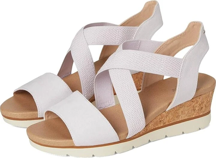Dr. Scholl's Just Cute Women's Wedge Shoes Lavender Fabric : 11 M, Canvas