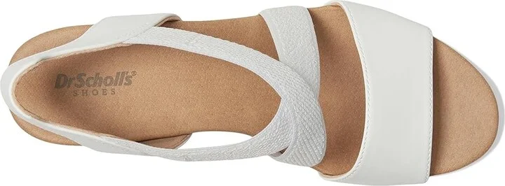 Dr. Scholl's Just Cute Women's Wedge Shoes White Smooth : 8.5 M, Canvas - Image 2