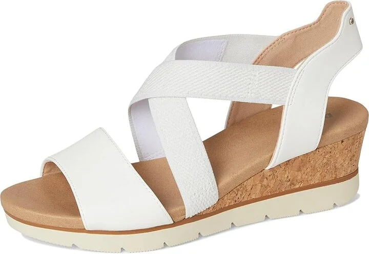 Dr. Scholl's Just Cute Women's Wedge Shoes White Smooth : 8.5 M, Canvas - Image 5