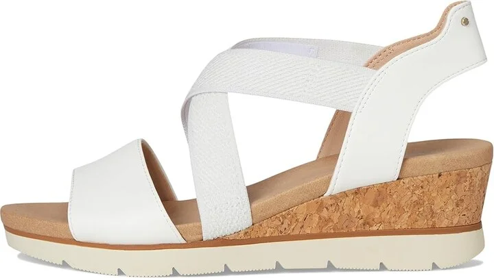 Dr. Scholl's Just Cute Women's Wedge Shoes White Smooth : 8.5 M, Canvas - Image 6