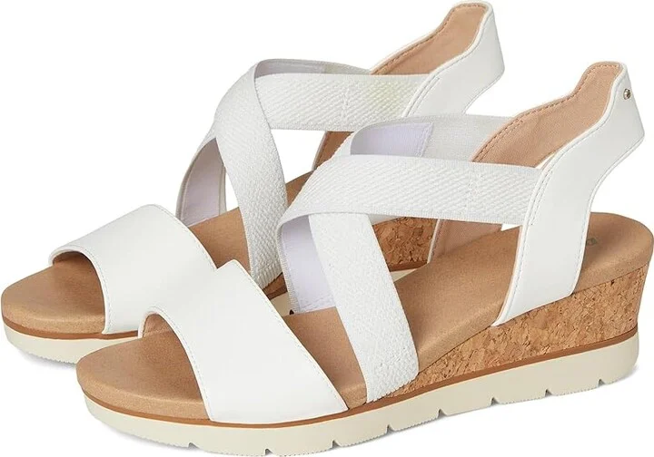 Dr. Scholl's Just Cute Women's Wedge Shoes White Smooth : 8.5 M, Canvas