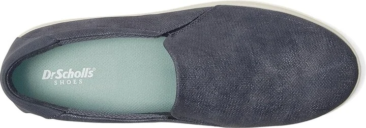 Dr. Scholl's Madison Cloud Loafer/Moc Women's Flat Shoes Oxide Blue Faux Leather : 8 M, Synthetic - Image 2