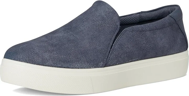 Dr. Scholl's Madison Cloud Loafer/Moc Women's Flat Shoes Oxide Blue Faux Leather : 8 M, Synthetic - Image 5
