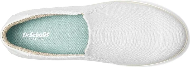 Dr. Scholl's Madison Cloud Loafer/Moc Women's Flat Shoes White Microfiber : 9 W, Synthetic - Image 2