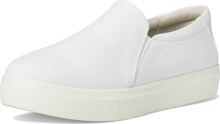 Dr. Scholl's Madison Cloud Loafer/Moc Women's Flat Shoes White Microfiber : 9 W, Synthetic - Image 5